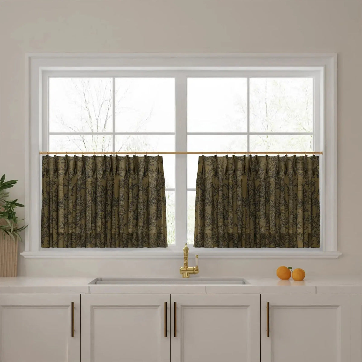 Sara Le x TWOPAGES Vintage Printed Linen Café Curtains