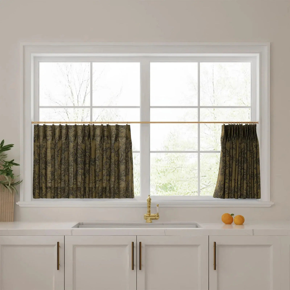 Sara Le x TWOPAGES Vintage Printed Linen Café Curtains
