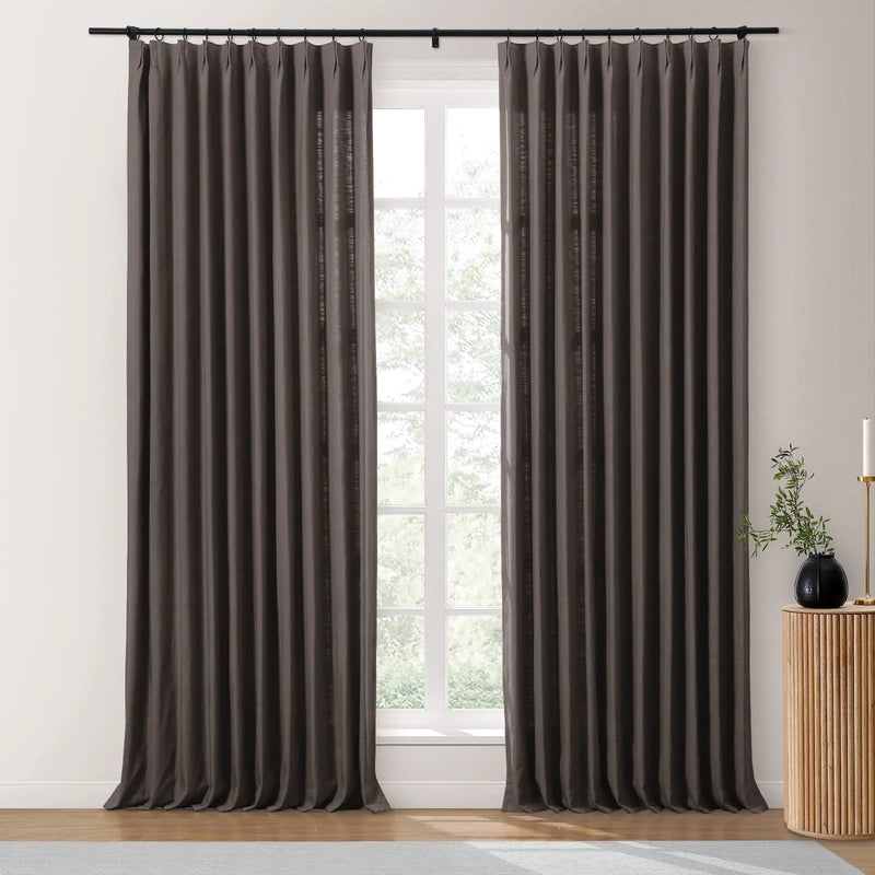 Isabella Heavyweight Cotton Pleated Curtains