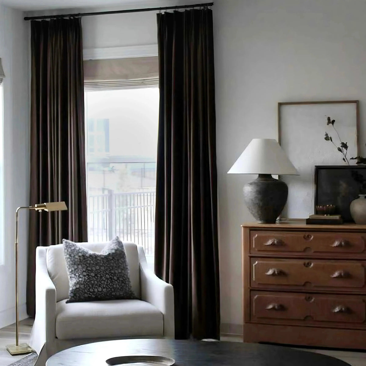 Birkin Velvet Pleated Curtains