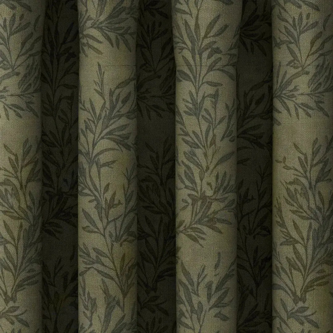 Sara Le x TWOPAGES Vintage Printed Linen Pleated Curtains