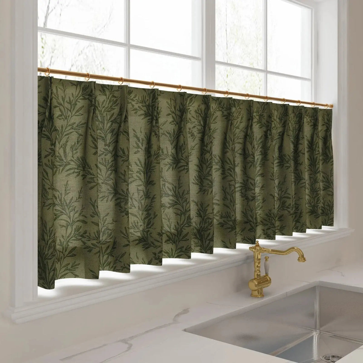 Sara Le x TWOPAGES Vintage Printed Linen Café Curtains