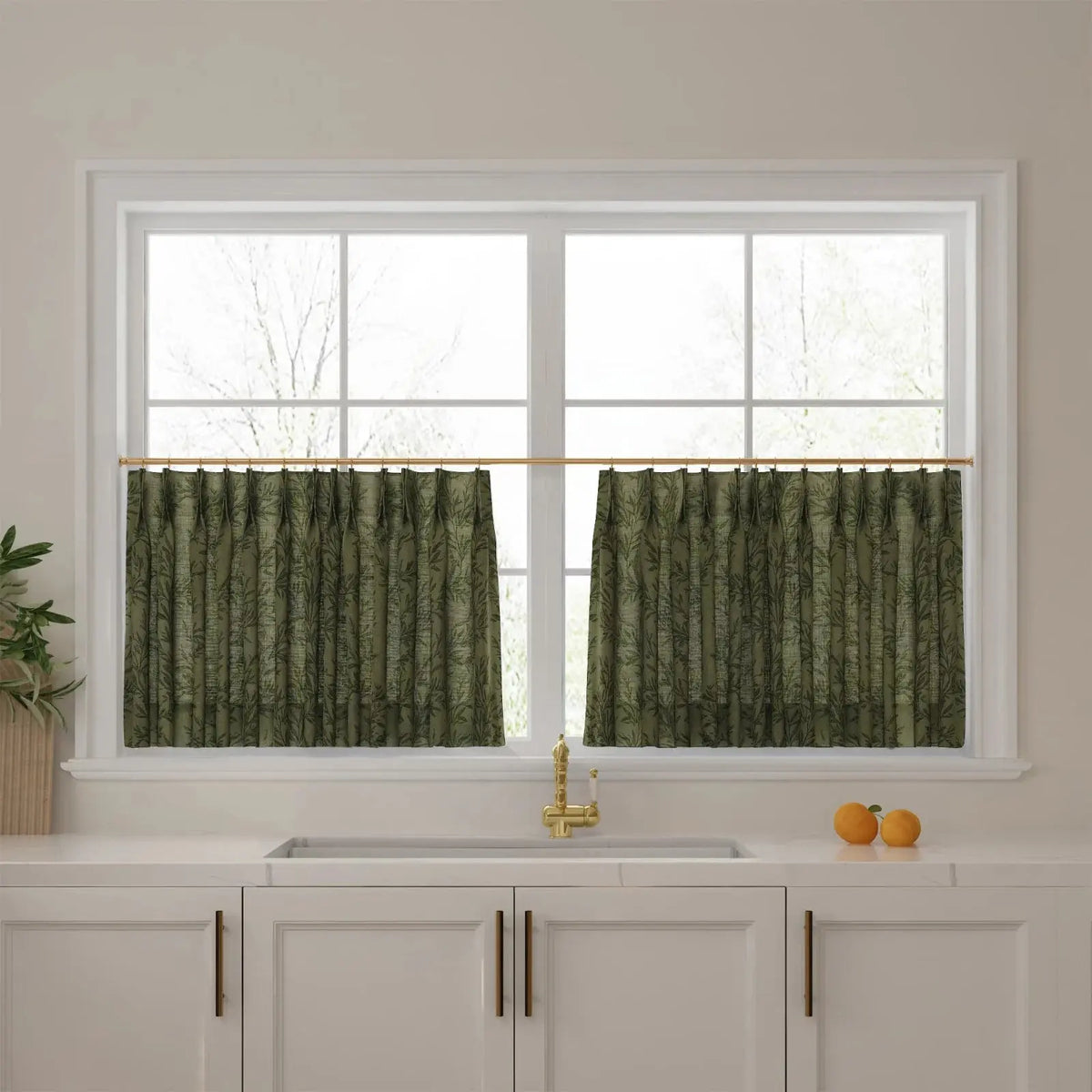 Sara Le x TWOPAGES Vintage Printed Linen Café Curtains