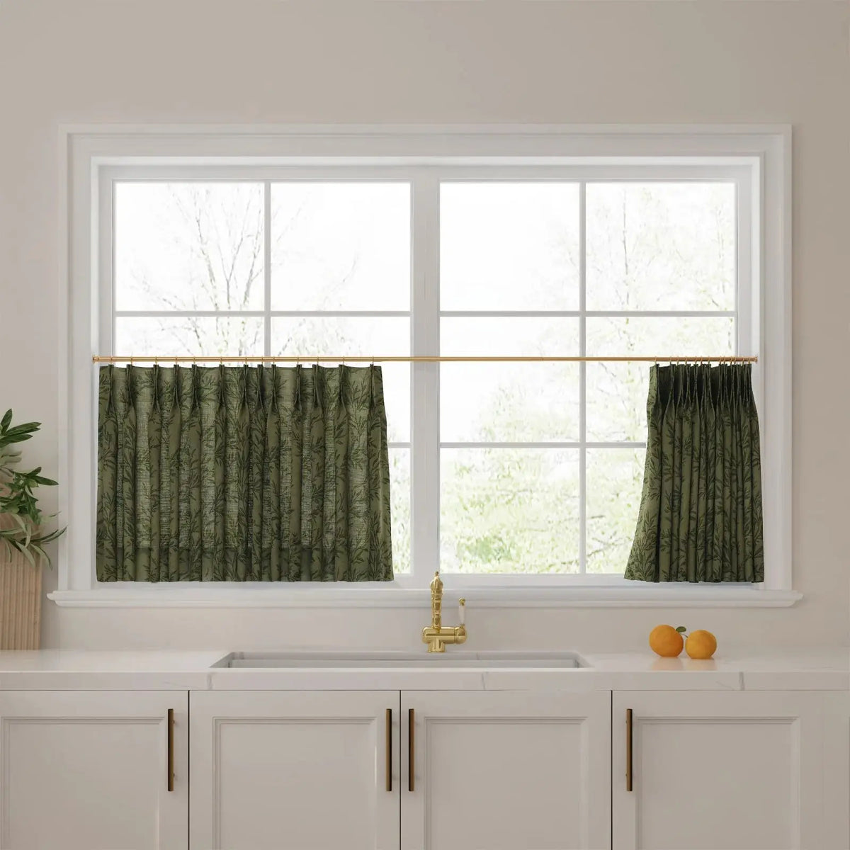 Sara Le x TWOPAGES Vintage Printed Linen Café Curtains