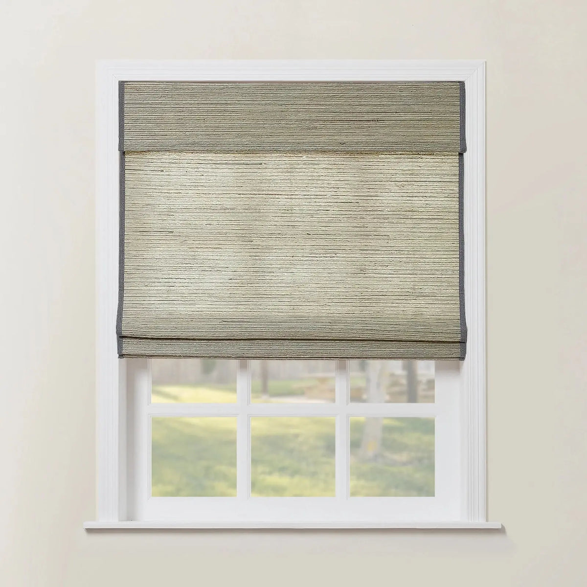 Rae Natural Ramie Flax Woven Wood Blinds - Series C