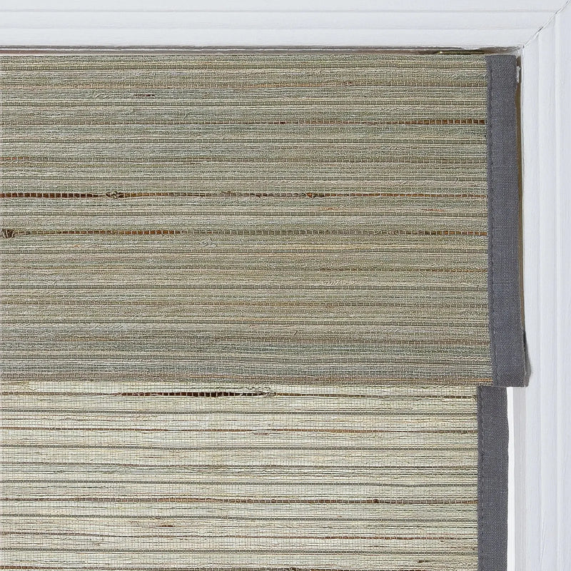 Rae Natural Ramie Flax Woven Wood Blinds - Series C