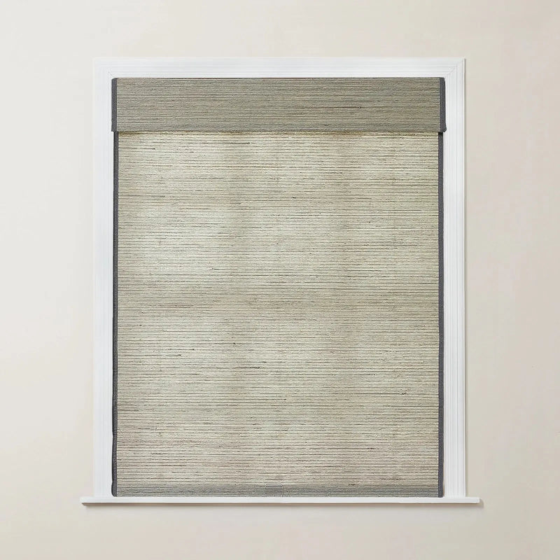 Rae Natural Ramie Flax Woven Wood Blinds - Series C
