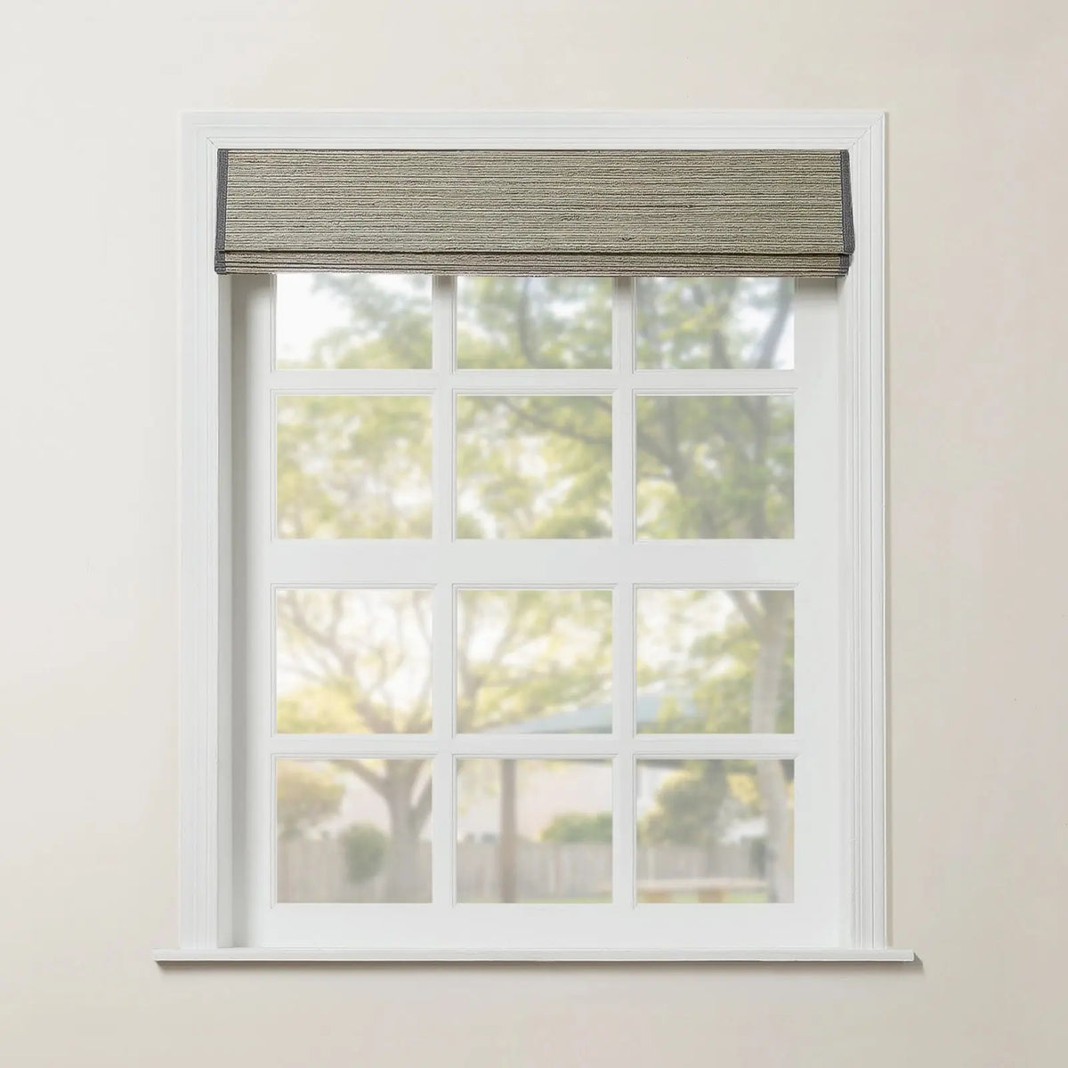Rae Natural Ramie Flax Woven Wood Blinds - Series C