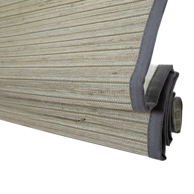 Rae Natural Ramie Flax Woven Wood Blinds - Series C