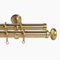 Arno Double Decorative Curtain Rod with Rings -TWOPAGES