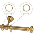 Arno Single Decorative Curtain Rod with Rings