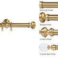 Arno Single Decorative Curtain Rod with Rings
