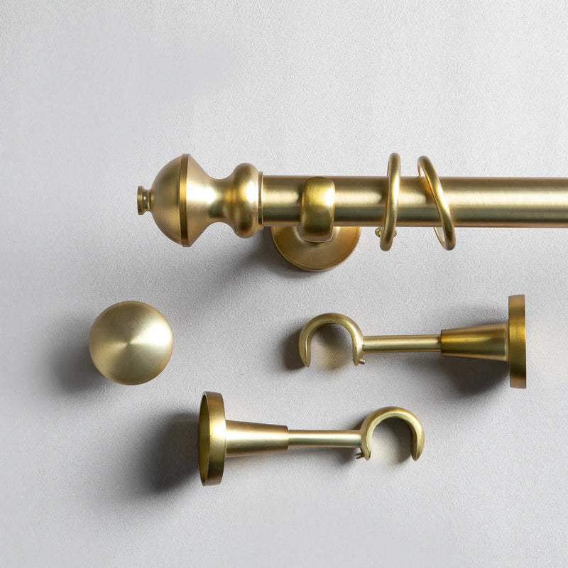 Arno Single Decorative Curtain Rod with Rings