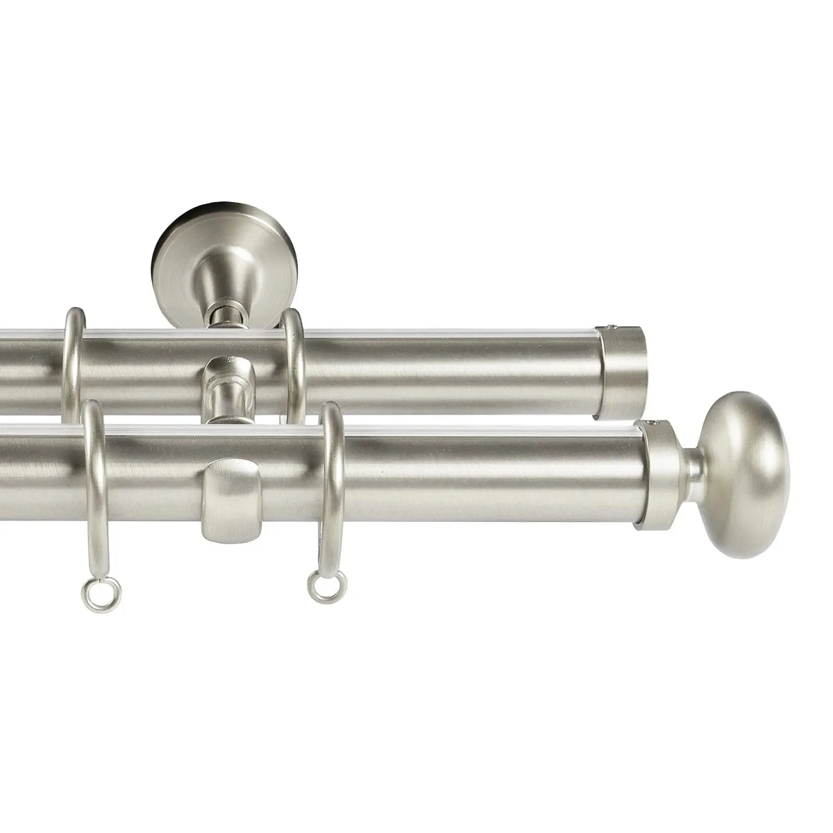 Arno Double Decorative Curtain Rod with Rings- -TWOPAGES