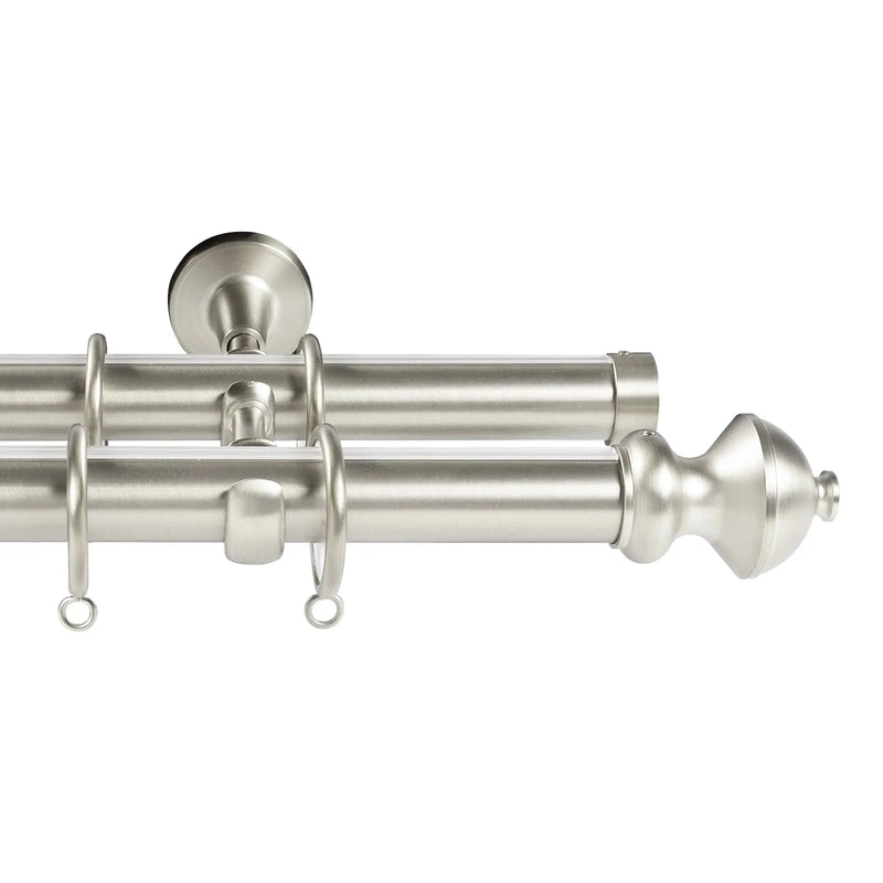 Arno Double Decorative Curtain Rod with Rings- -TWOPAGES