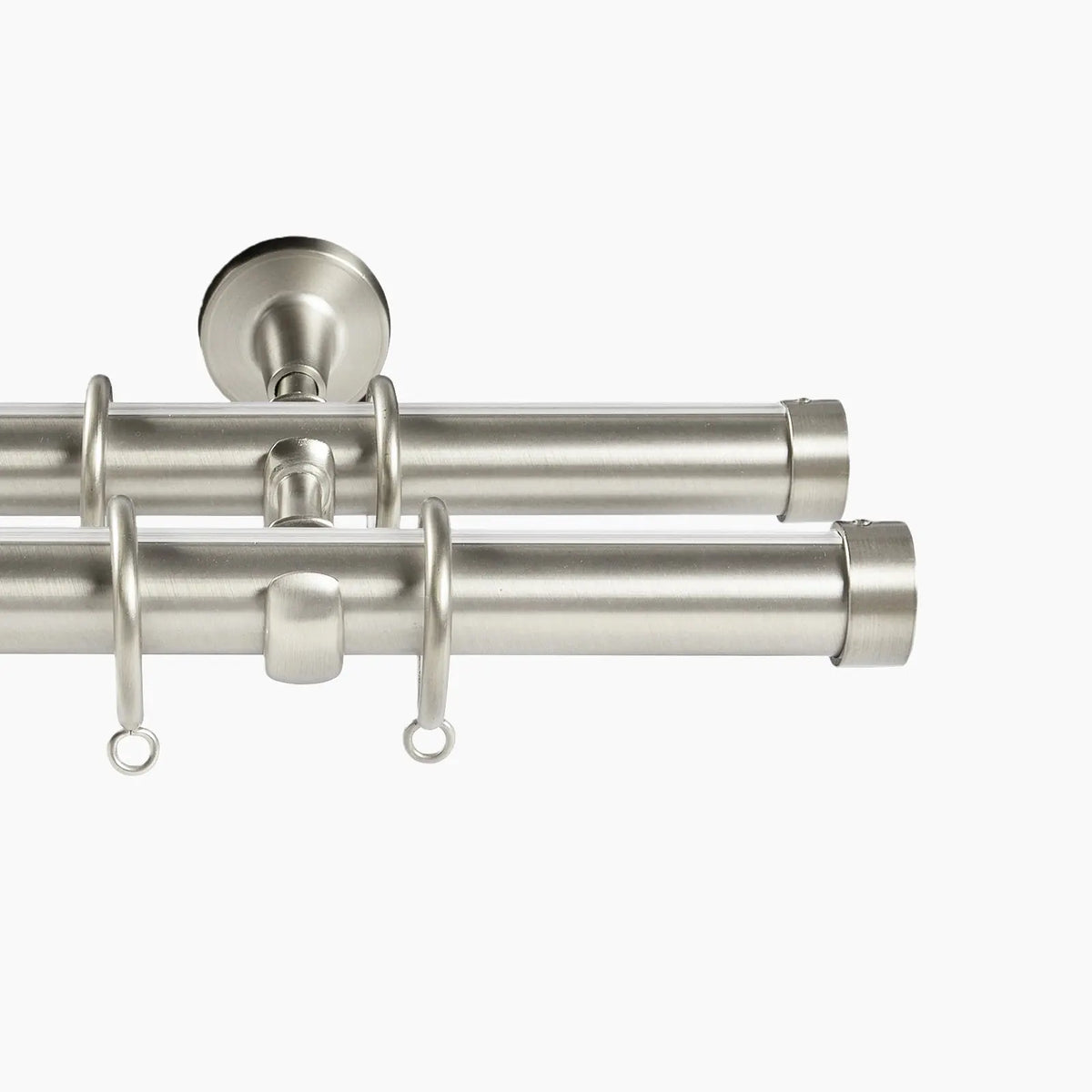 Arno Double Decorative Curtain Rod with Rings- -TWOPAGES