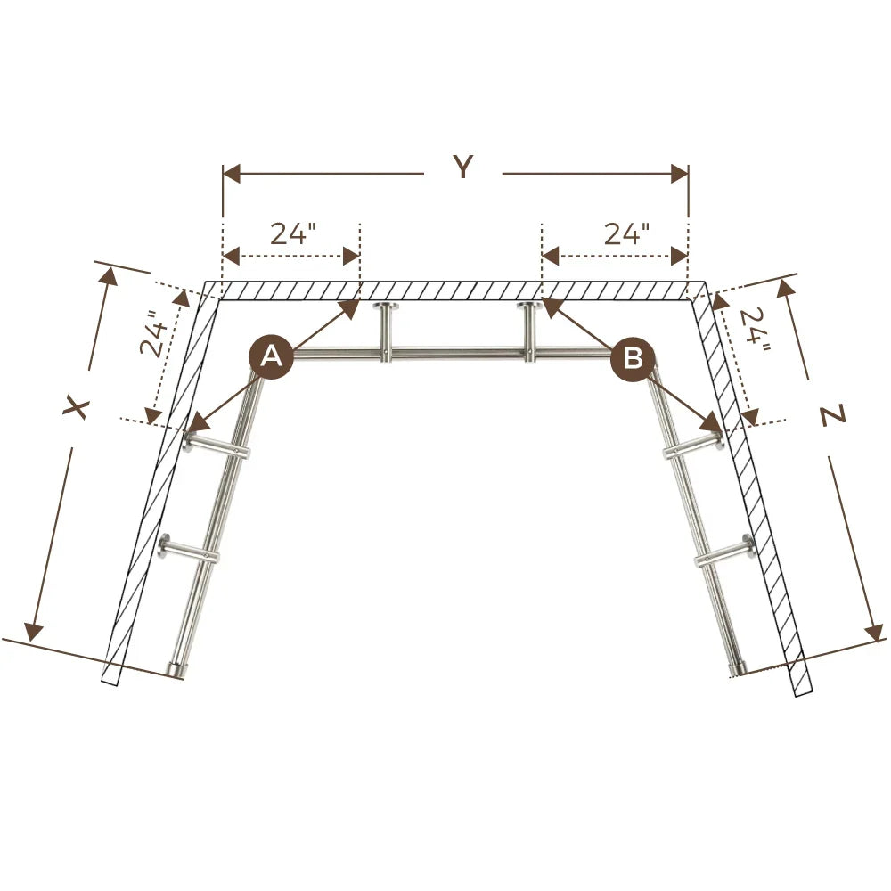 Cato Bay Window Curtain Traverse Rod