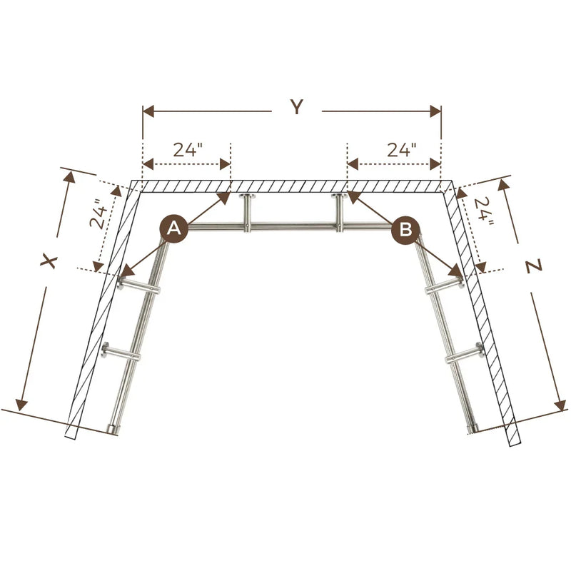 Cato Bay Window Curtain Traverse Rod