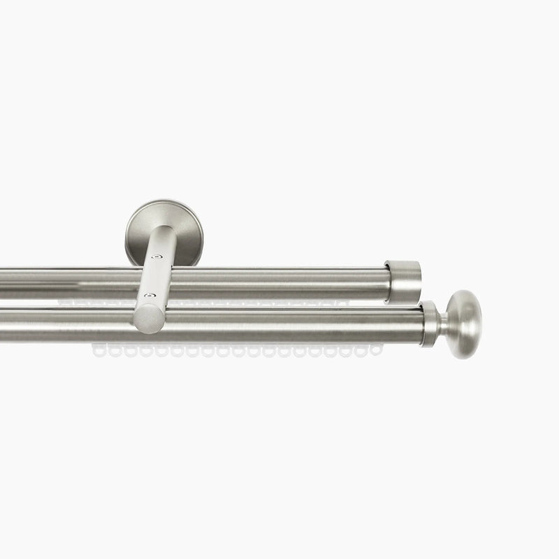 Cato Double Decorative Traverse Curtain Rod