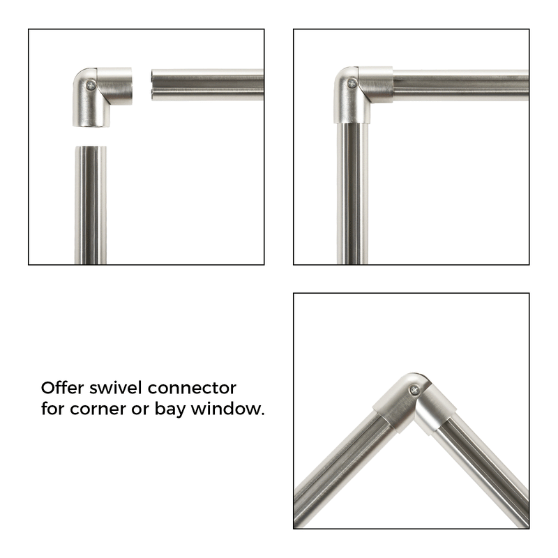 Cato Bay Window Curtain Traverse Rod