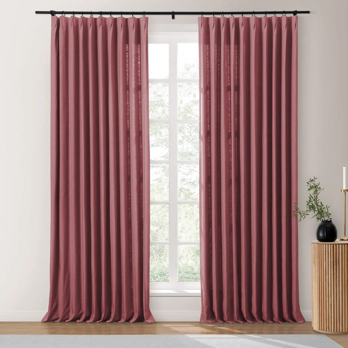 Isabella Heavyweight Cotton Pleated Curtains