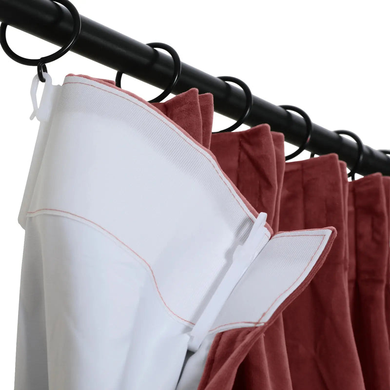 Birkin Velvet Pleated Curtains