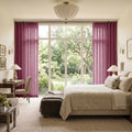 Liz Linen Ripple Fold Curtain with Belt Hook - Cato Traverse Rod- -TWOPAGES
