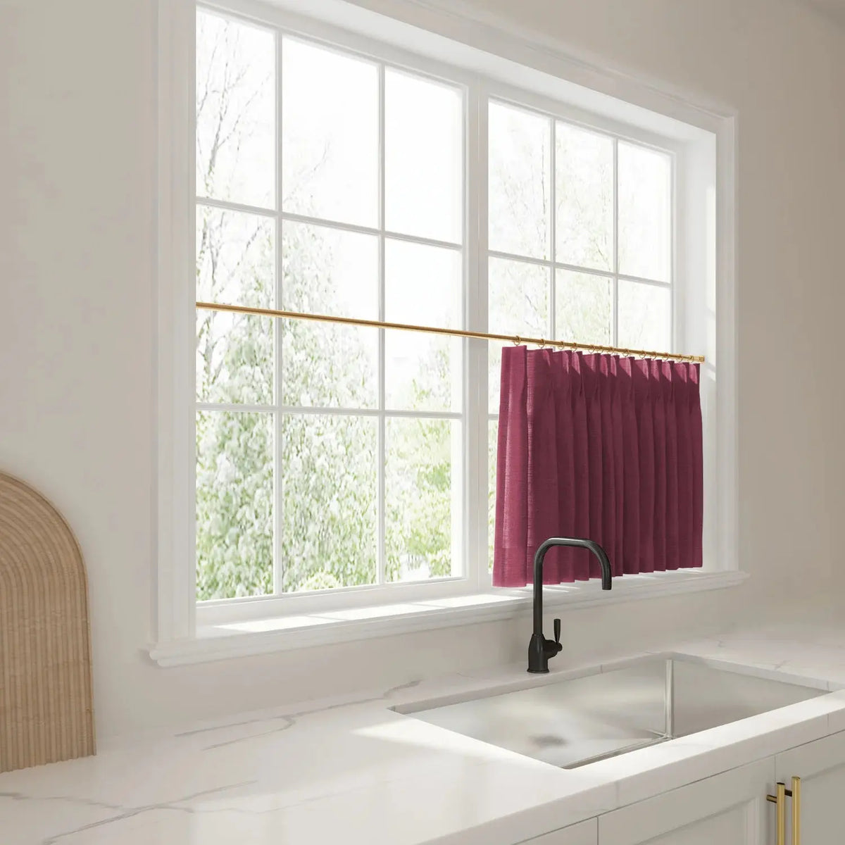 Liz Linen Cafe Curtains