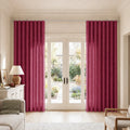 Birkin Velvet S-fold Curtains with Belt Hook - Cato Traverse Rod