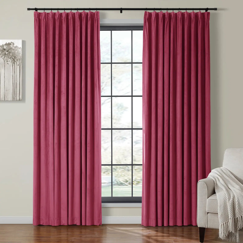 Birkin Velvet Pleated Curtains