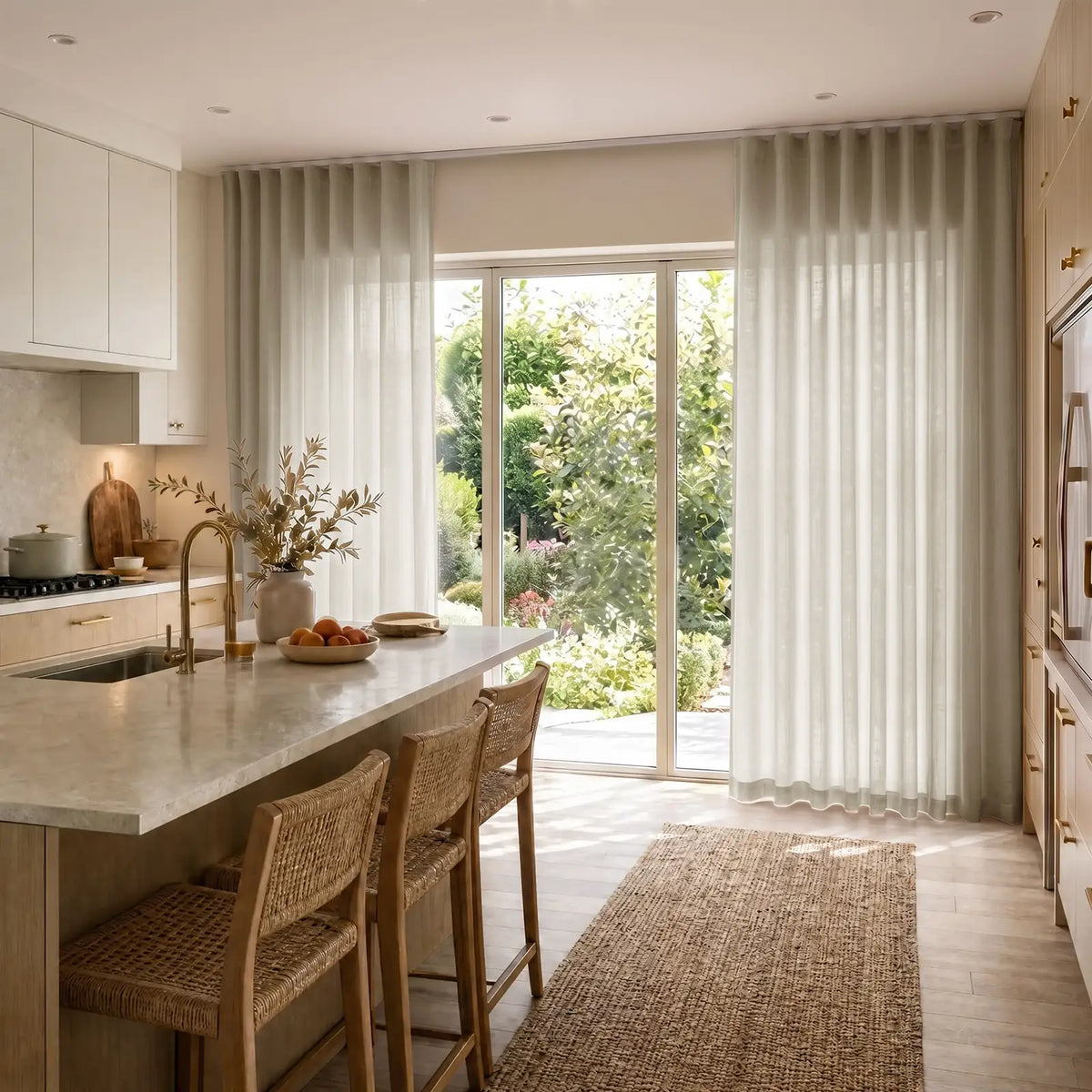 Liz Linen S-fold Curtain with Belt Hook - Lora Track