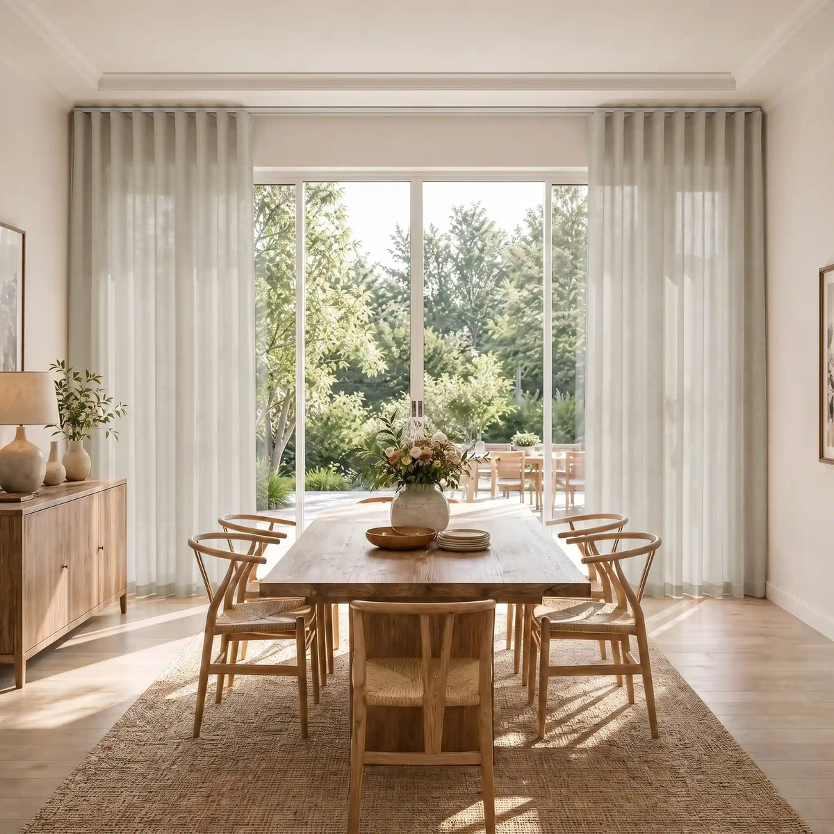 Liz Linen S-fold Curtains with Snap Tape - Lora Track