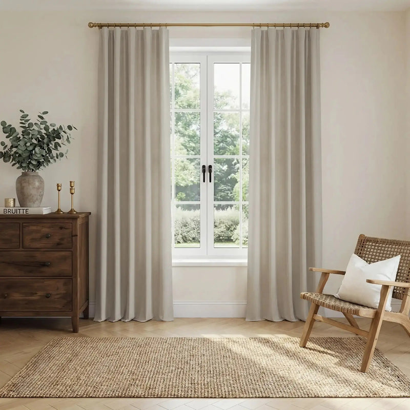 Liz Linen Soft Top Curtains