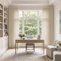 Liz Linen S-fold Curtain with Belt Hook - Leo Track