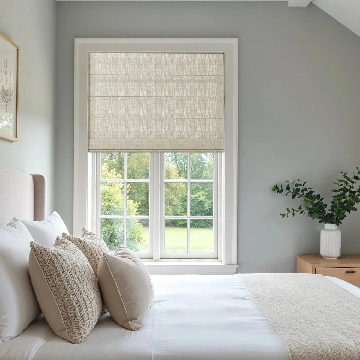 Flat Fold Roman Blind Cordless