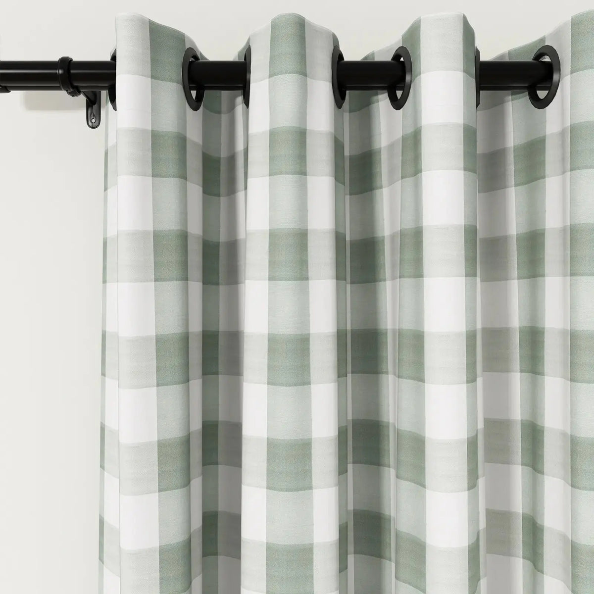 Celia Striped Plaid Curtains