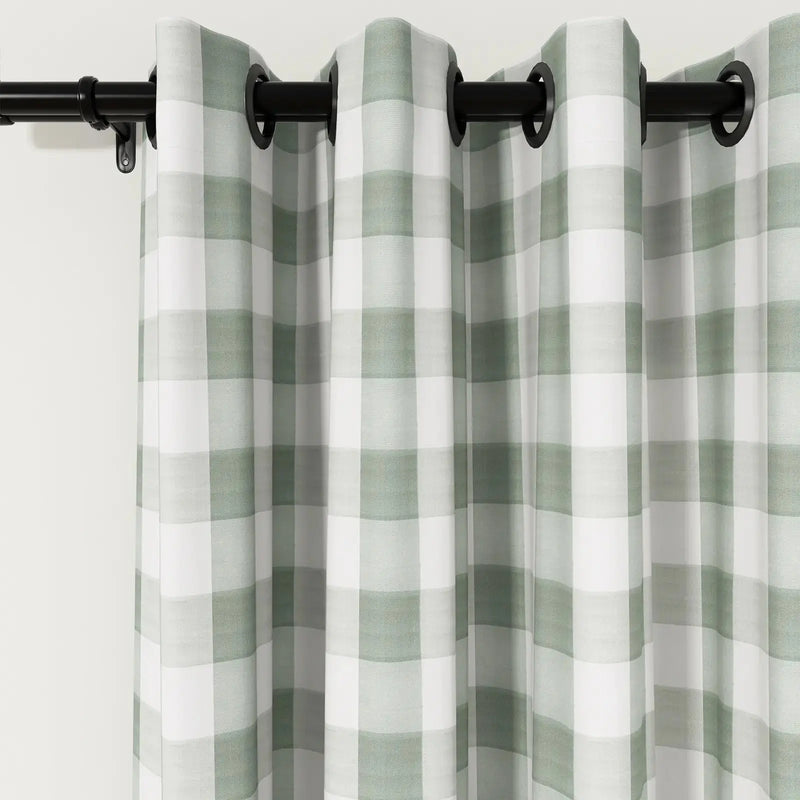 Celia Striped Plaid Curtains