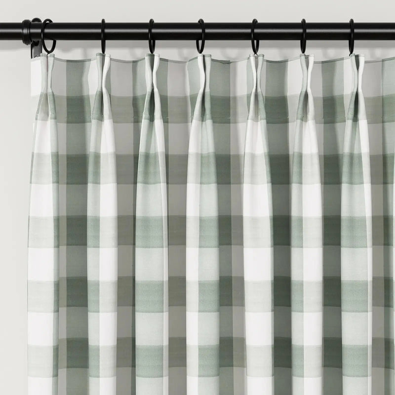 Celia Striped Plaid Curtains