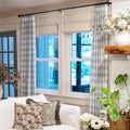 Celia Striped Plaid Curtains