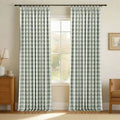 Celia Striped Plaid Curtains