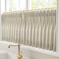 Celia Striped Plaid Café Curtains