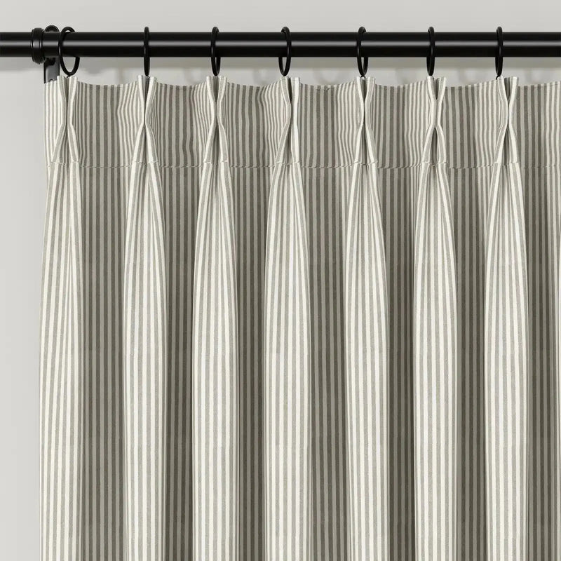 Celia Striped Plaid Curtains