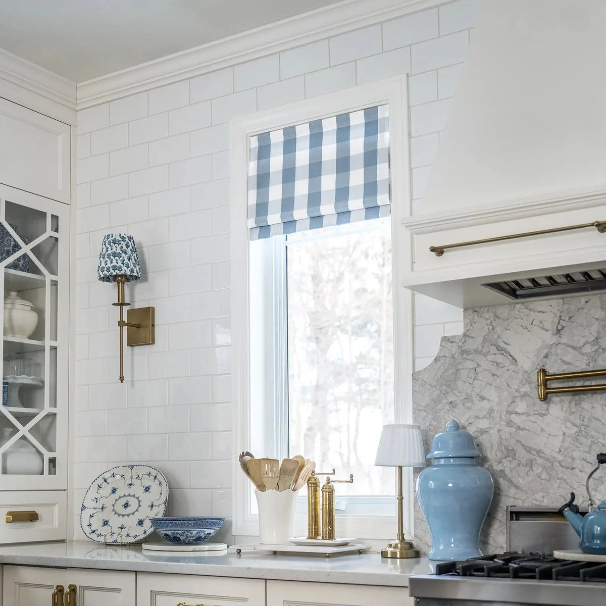Celia Patterned Roman Blind Cordless