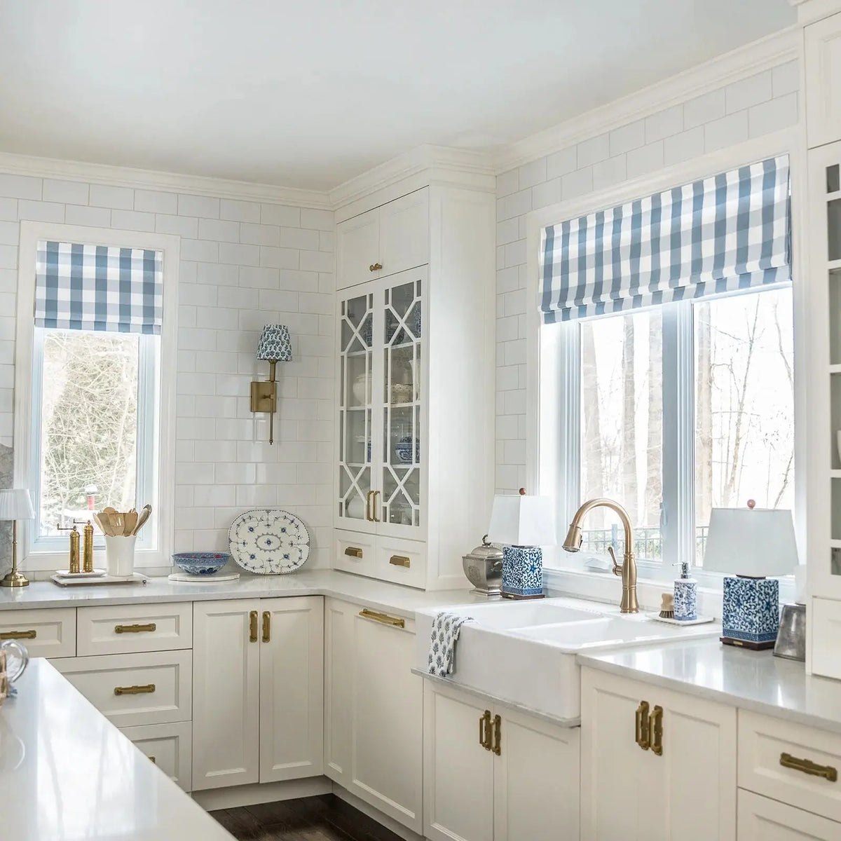 Celia Patterned Roman Blind Cordless
