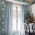 Celia Striped Plaid Curtains