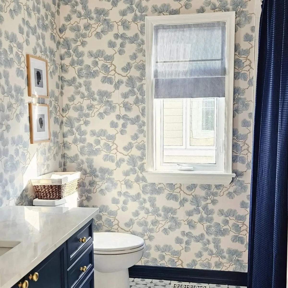 Celia Patterned Roman Blind Cordless