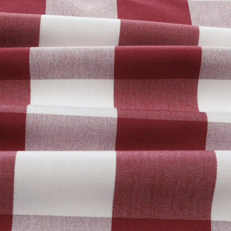 Celia Striped Plaid Curtains
