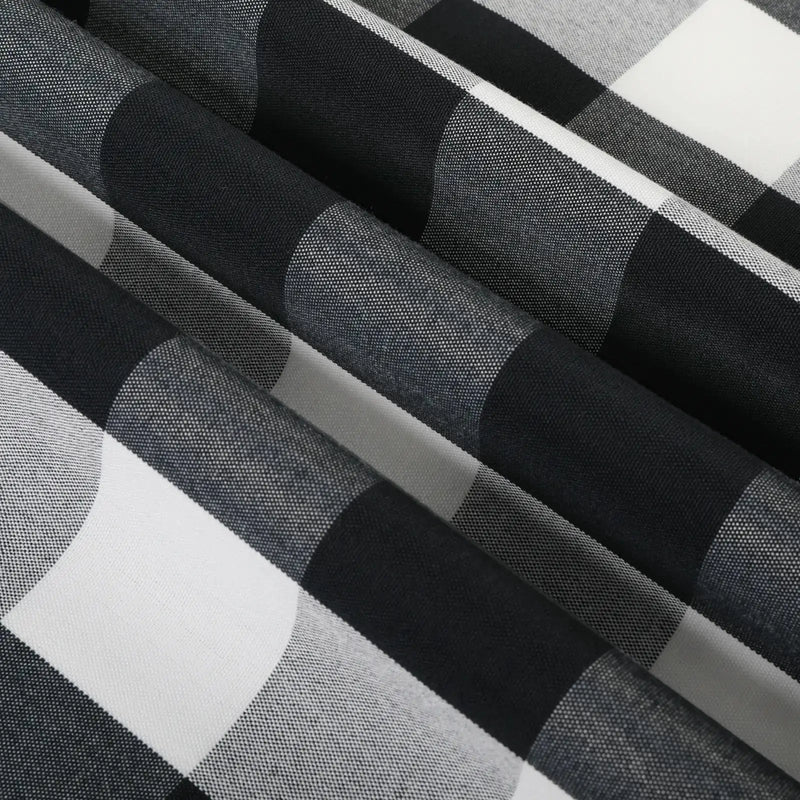 Celia Striped Plaid Curtains