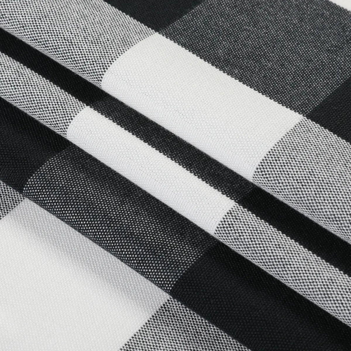 Celia Striped Plaid Curtains