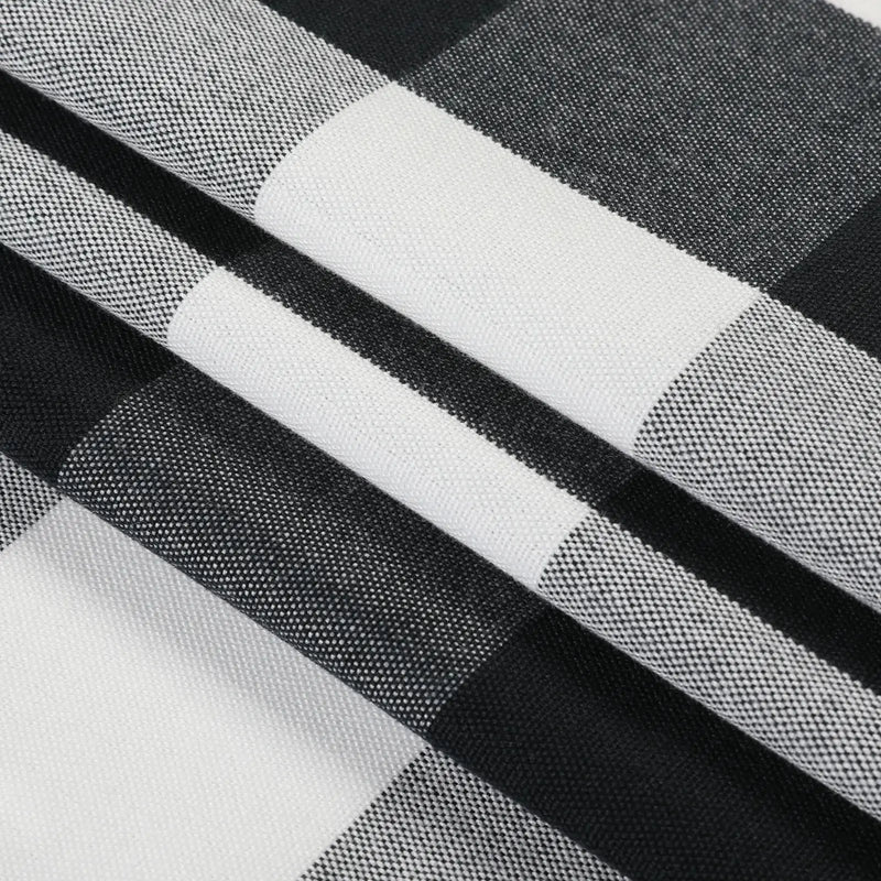 Celia Striped Plaid Curtains